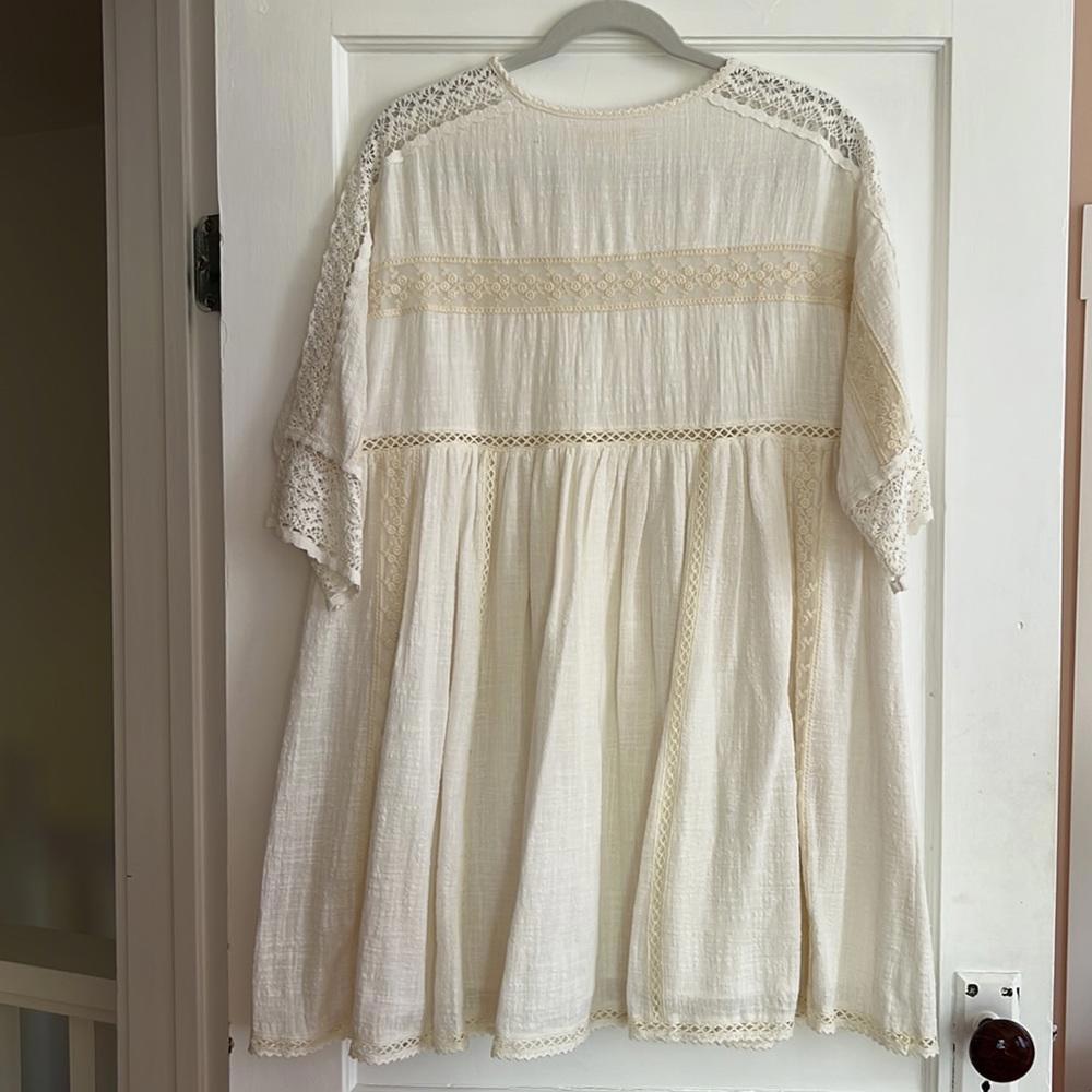 Spell Suki Mini Smock Dress in White Size XS - Picture 3 of 7